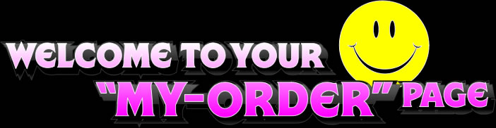 welcome to my order page